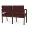 Lesro Lenox 2 Seat Tandem Seating W/ No Center Arm, 43.5 in W 24.5 in L 32 in H LS2101 - alternate 3